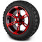 Lakeside Buggies MODZ 14" Ambush Red and Black Wheels & Off-Road Tires Combo- G1-5400-MBR OFF-ROAD OPTION Modz Tire & Wheel Combos