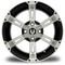 Lakeside Buggies MODZ Ambush Machine & Black 14" Golf Cart Wheel- G1-5400-MB Modz Wheels