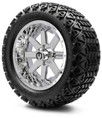 Lakeside Buggies MODZ 14" Assault Chrome Wheels & Off-Road Tires Combo- G1-5401-CM OFF-ROAD OPTION Modz Tire & Wheel Combos