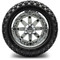 Lakeside Buggies MODZ 14" Assault Chrome Wheels & Off-Road Tires Combo- G1-5401-CM OFF-ROAD OPTION Modz Tire & Wheel Combos