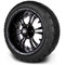 Lakeside Buggies MODZ 14" Vampire Glossy Black Wheels & Street Tires Combo- G1-5402-GB STREET OPTION Modz Tire & Wheel Combos