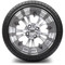 Lakeside Buggies MODZ 14" Vampire Gunmetal Wheels & Street Tires Combo- G1-5402-GM STREET OPTION Modz Tire & Wheel Combos