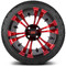 Lakeside Buggies MODZ 14" Vampire Red and Black Wheels & Street Tires Combo- G1-5402-MBR STREET OPTION Modz Tire & Wheel Combos