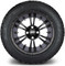 Lakeside Buggies MODZ 14" Vampire Matte Black Wheels & Street Tires Combo- G1-5402-MTB STREET OPTION Modz Tire & Wheel Combos