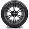 Lakeside Buggies MODZ 14" Vampire Matte Black Wheels & Street Tires Combo- G1-5402-MTB STREET OPTION Modz Tire & Wheel Combos