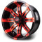 Lakeside Buggies MODZ Tempest Red & Black 14" Golf Cart Wheel- G1-5403-MBR Modz Wheels