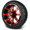 Lakeside Buggies MODZ 14" Tempest Red and Black Wheels & Street Tires Combo- G1-5403-MBR STREET OPTION Modz Tire & Wheel Combos