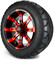 Lakeside Buggies MODZ 14" Tempest Red and Black Wheels & Street Tires Combo- G1-5403-MBR STREET OPTION Modz Tire & Wheel Combos