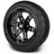 Lakeside Buggies MODZ 14" Reef Glossy Black Wheels & Street Tires Combo- G1-5409-GB STREET OPTION Modz Tire & Wheel Combos