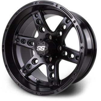 Lakeside Buggies MODZ Reef Matte Black 14" Golf Cart Wheel- G1-5409-MTB Modz Wheels