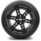 Lakeside Buggies MODZ 14" Reef Matte Black Wheels & Street Tires Combo- G1-5409-MTB STREET OPTION Modz Tire & Wheel Combos