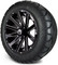 Lakeside Buggies MODZ 14" Mauler Glossy Black with Ball Mill Wheels & Street Tires Combo- G1-5412-BB STREET OPTION Modz Tire & Wheel Combos