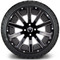 Lakeside Buggies MODZ 14" Mauler Glossy Black with Ball Mill Wheels & Street Tires Combo- G1-5412-BB STREET OPTION Modz Tire & Wheel Combos