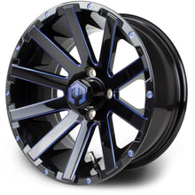 Lakeside Buggies MODZ Mauler Blue & Black 14" Golf Cart Wheel- G1-5412-BBB Modz Wheels