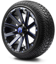 Lakeside Buggies MODZ 14" Mauler Glossy Black and Blue with Ball Mill Wheels & Street Tires Combo- G1-5412-BBB STREET OPTION Modz Tire & Wheel Combos