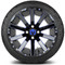 Lakeside Buggies MODZ 14" Mauler Glossy Black and Blue with Ball Mill Wheels & Street Tires Combo- G1-5412-BBB STREET OPTION Modz Tire & Wheel Combos