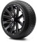 Lakeside Buggies MODZ 14" Mauler Glossy Black with Ball Mill Wheels & Street Tires Combo- G1-5412-BB STREET OPTION Modz Tire & Wheel Combos