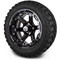 Lakeside Buggies MODZ 14" Gladiator Glossy Black Wheels and Off-Road Tires Combo- G1-5413-GB OFF-ROAD OPTION Modz Tire & Wheel Combos