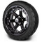 Lakeside Buggies MODZ 14" Gladiator Glossy Black Wheels and Street Tires Combo- G1-5413-GB STREET OPTION Modz Tire & Wheel Combos