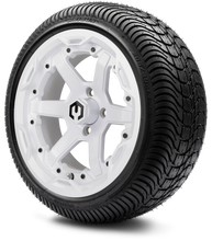 Lakeside Buggies MODZ 14" Gladiator Glossy White Wheels and Street Tires Combo- G1-5413-W STREET OPTION Modz Tire & Wheel Combos