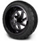 Lakeside Buggies MODZ 14" Fury Glossy Black with Ball Mill Wheels & Street Tires Combo- G1-5414-BB STREET OPTION Modz Tire & Wheel Combos