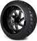 Lakeside Buggies MODZ 14" Fury Glossy Black with Ball Mill Wheels & Street Tires Combo- G1-5414-BB STREET OPTION Modz Tire & Wheel Combos