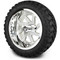 Lakeside Buggies MODZ 14" Fury Chrome Wheels & Off-Road Tires Combo- G1-5414-CM OFF-ROAD OPTION Modz Tire & Wheel Combos