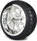 Lakeside Buggies MODZ 14" Fury Chrome Wheels & Street Tires Combo- G1-5414-CM STREET OPTION Modz Tire & Wheel Combos