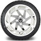 Lakeside Buggies MODZ 14" Fury Chrome Wheels & Street Tires Combo- G1-5414-CM STREET OPTION Modz Tire & Wheel Combos