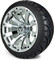 Lakeside Buggies MODZ 14" Bomber Chrome Wheels & Street Tires Combo- G1-5415-CM STREET OPTION Modz Tire & Wheel Combos