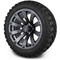 Lakeside Buggies MODZ 14" Bomber Matte Gunmetal Wheels & Off-Road Tires Combo- G1-5415-SV OFF-ROAD OPTION Modz Tire & Wheel Combos