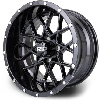 Lakeside Buggies MODZ Vortex Glossy Black 14" Golf Cart Wheel- G1-5416-GB Modz Wheels