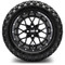 Lakeside Buggies MODZ 14" Vortex Glossy Black Wheels & Off-Road Tires Combo- G1-5416-GB OFF-ROAD OPTION Modz Tire & Wheel Combos