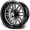 Lakeside Buggies MODZ Mayhem Glossy Black 14" Golf Cart Wheel- G1-5417-BB Modz Wheels