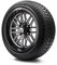 Lakeside Buggies MODZ 14" Mayhem Glossy Black with Ball Mill Wheels & Street Tires Combo- G1-5417-BB STREET OPTION Modz Tire & Wheel Combos