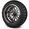 Lakeside Buggies MODZ 14" Mayhem Brushed Gunmetal with Ball Mill Wheels & Off-Road Tires Combo- G1-5417-BGM OFF-ROAD OPTION Modz Tire & Wheel Combos