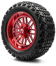 Lakeside Buggies MODZ® 14" Mayhem Brushed Red with Ball Mill Wheels & Off-Road Tires Combo- RED Modz Tire & Wheel Combos