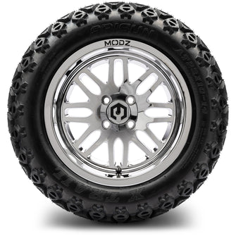 Lakeside Buggies MODZ® 14" Mayhem Chrome Wheels & Off-Road Tires Combo- CHROME Modz Tire & Wheel Combos