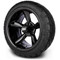 Lakeside Buggies MODZ 14" Godfather Glossy Black Wheels & Street Tires Combo- G1-5418-GB STREET OPTION Modz Tire & Wheel Combos