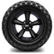 Lakeside Buggies MODZ 14" Godfather Glossy Black Wheels & Off-Road Tires Combo- G1-5418-GB OFF-ROAD OPTION Modz Tire & Wheel Combos