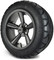 Lakeside Buggies MODZ 14" Godfather Gunmetal Wheels & Street Tires Combo- G1-5418-GM STREET OPTION Modz Tire & Wheel Combos