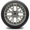 Lakeside Buggies MODZ 14" Matrix Gunmetal Wheels & Street Tires Combo- G1-5419-GM STREET OPTION Modz Tire & Wheel Combos