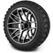 Lakeside Buggies MODZ 14" Matrix Machined Black Wheels & Off-Road Tires Combo- G1-5419-MB OFF-ROAD OPTION Modz Tire & Wheel Combos