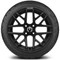 Lakeside Buggies MODZ 14" Matrix Matte Black Wheels & Street Tires Combo- G1-5419-MTB STREET OPTION Modz Tire & Wheel Combos