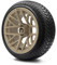 Lakeside Buggies MODZ 14" Matrix Matte Sand Wheels & Street Tires Combo- G1-5419-SND STREET OPTION Modz Tire & Wheel Combos