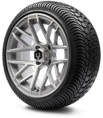 Lakeside Buggies MODZ 14" Matrix Silver Wheels & Street Tires Combo- G1-5419-SV STREET OPTION Modz Tire & Wheel Combos