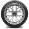 Lakeside Buggies MODZ 14" Matrix Silver Wheels & Street Tires Combo- G1-5419-SV STREET OPTION Modz Tire & Wheel Combos