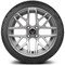 Lakeside Buggies MODZ 14" Matrix Silver Wheels & Street Tires Combo- G1-5419-SV STREET OPTION Modz Tire & Wheel Combos