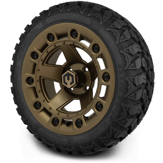 Lakeside Buggies MODZ® 14" Defender Matte Bronze Wheels & Off-Road Tires Combo- BRONZE Modz Tire & Wheel Combos