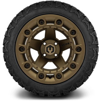 Lakeside Buggies MODZ® 14" Defender Matte Bronze Wheels & Off-Road Tires Combo- BRONZE Modz Tire & Wheel Combos